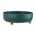 Rotating Round Spice Storage Rack Tray Turntable Kitchen Organizer | Small | Green