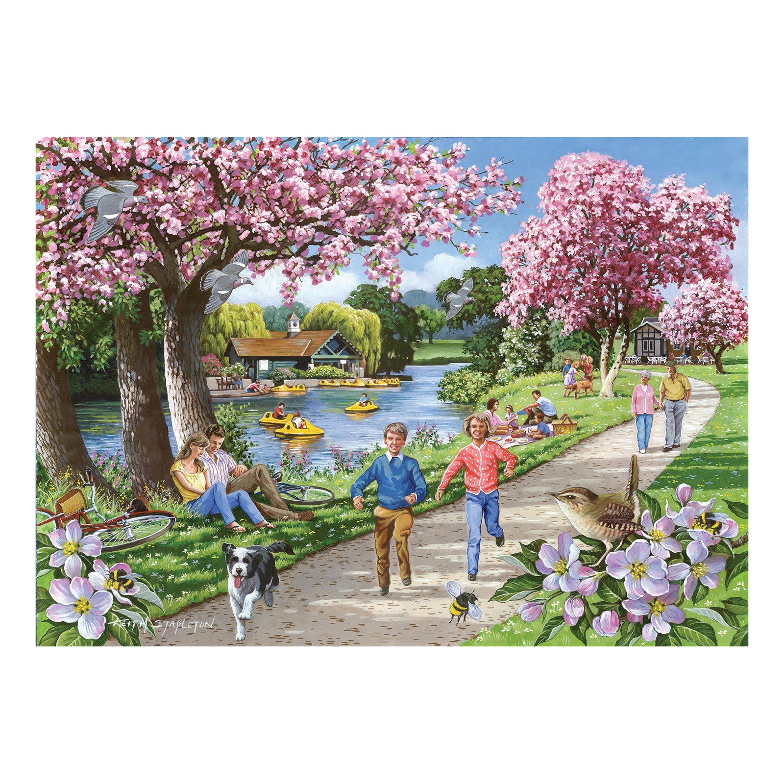 Apple Blossom Time Jigsaw - 1000 Piece Jigsaw Puzzle For Adults