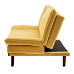 Scandinavian Click Clack Sofa Bed - Double | Yellow