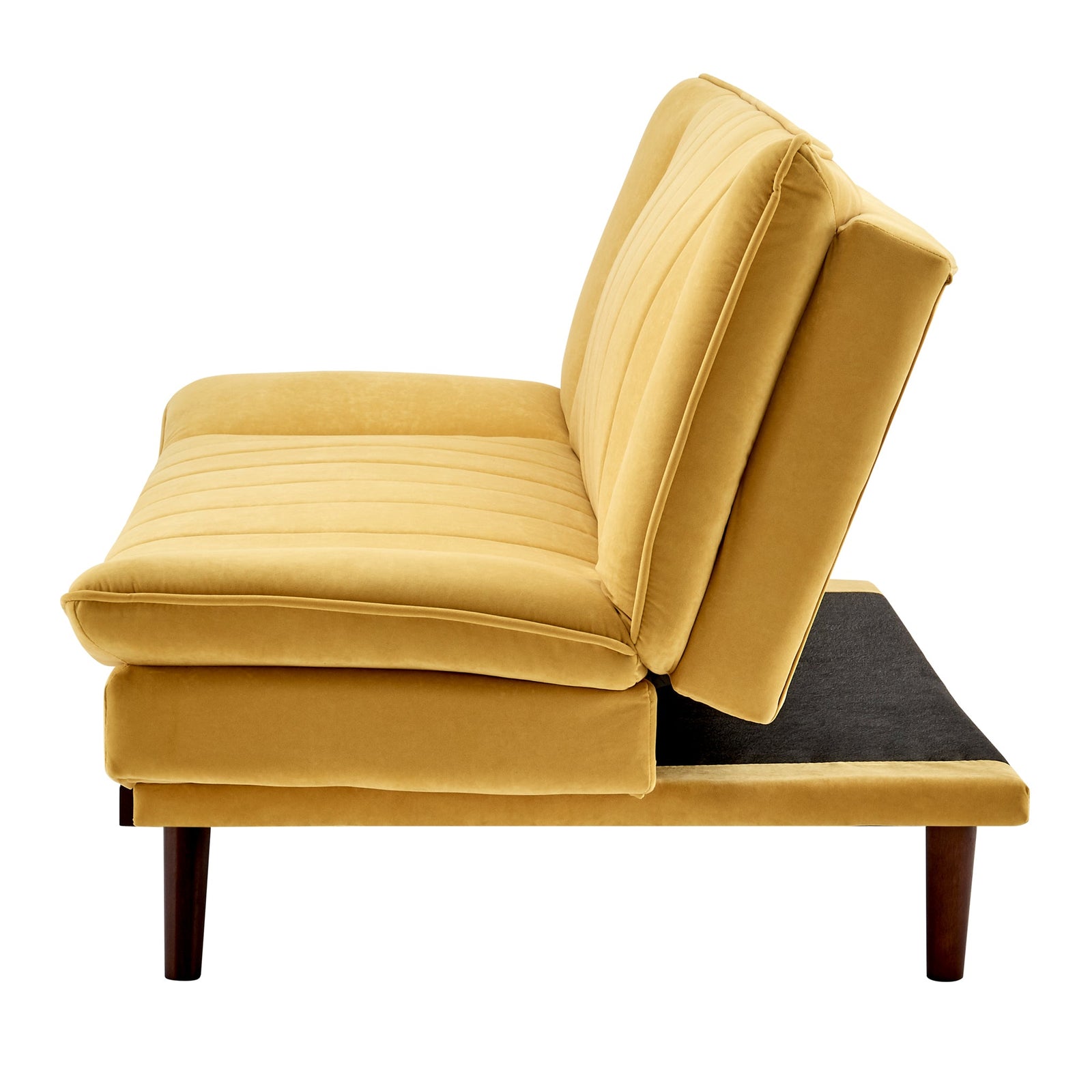 Scandinavian Click Clack Sofa Bed - Double | Yellow