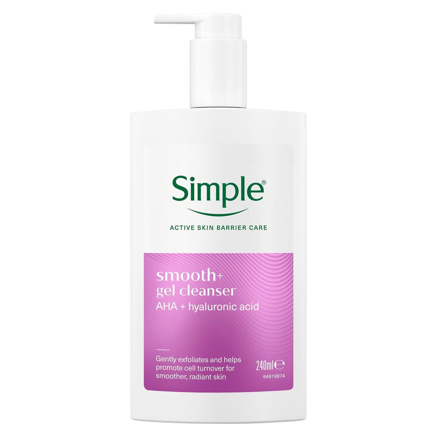 Simple Smooth+ & Hydrate+ Gel Facial Cleanser Bundle 240ml