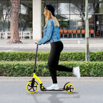 Teens Adult Kick Scooter Foldable Adjust Aluminium For 14+ | Yellow