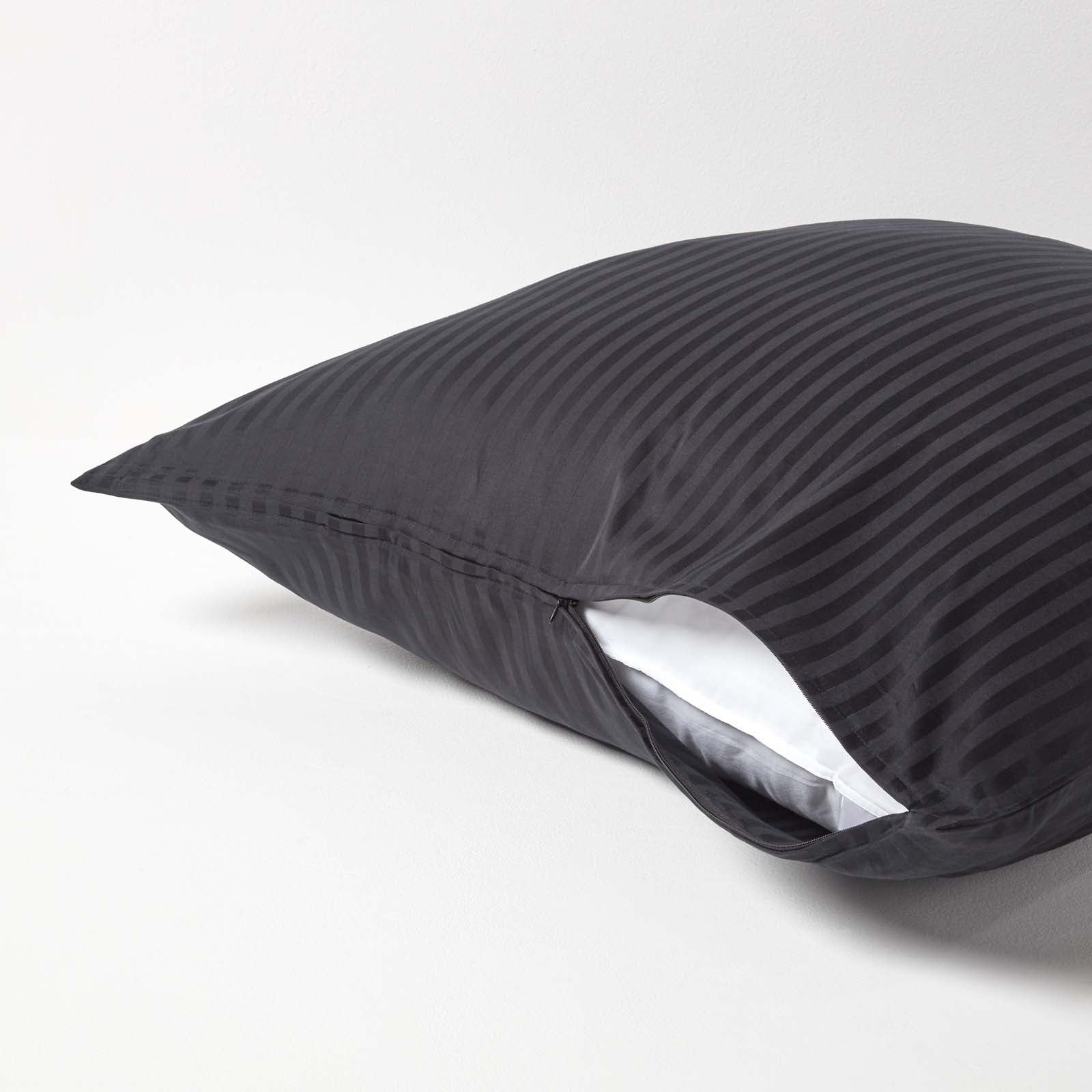European Size Egyptian Cotton Pillowcase 330 Tc | 80cm x 80cm | Black