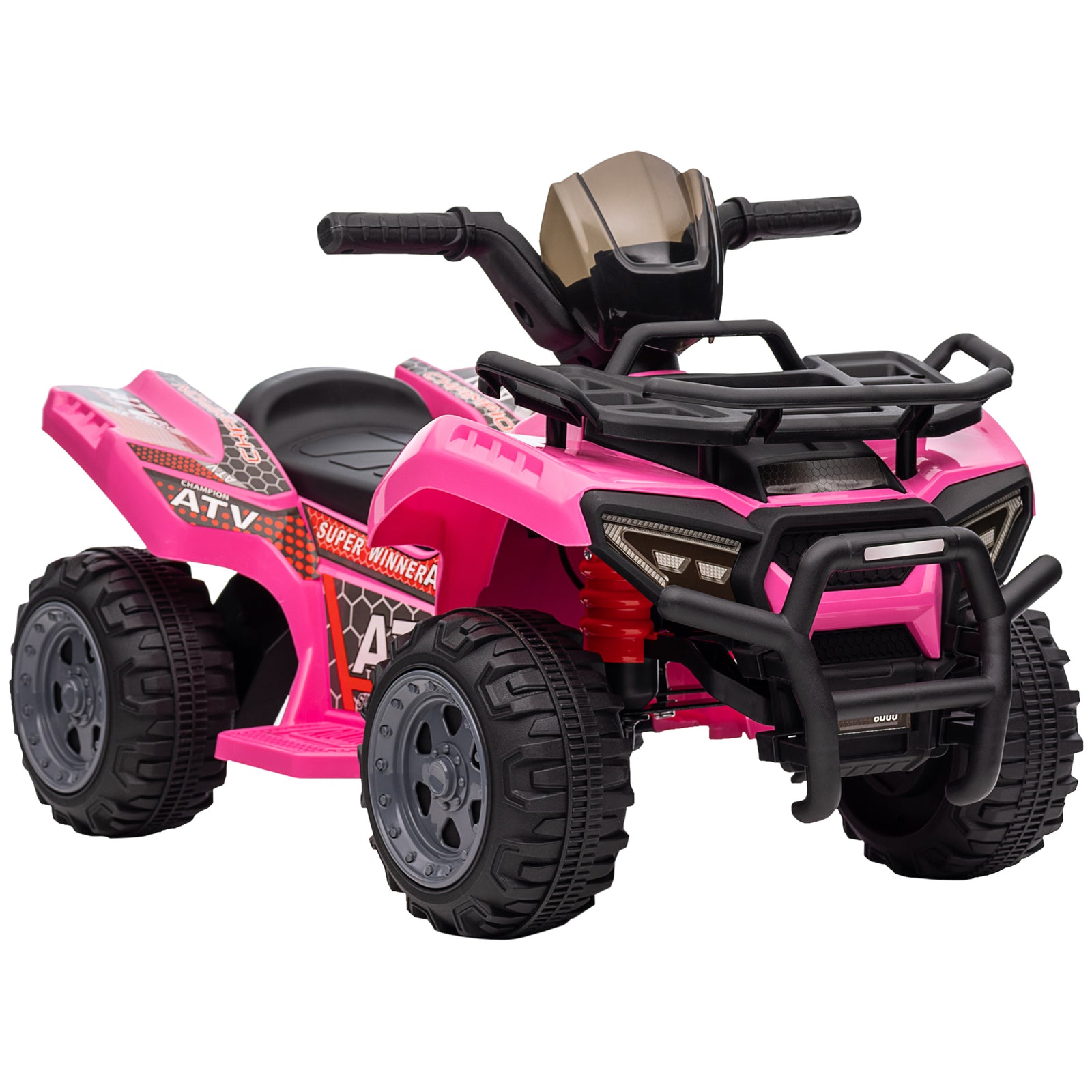 6v Kids Electric Ride On Car Toddler Quad Bike Atv For 18-36 Month | Pink