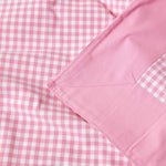 Cotton Gingham Check Throw | 150cm x 200cm | Pink