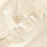 Egyptian Cotton Duvet Cover With Pillowcase, 200 Tc | King | Cream