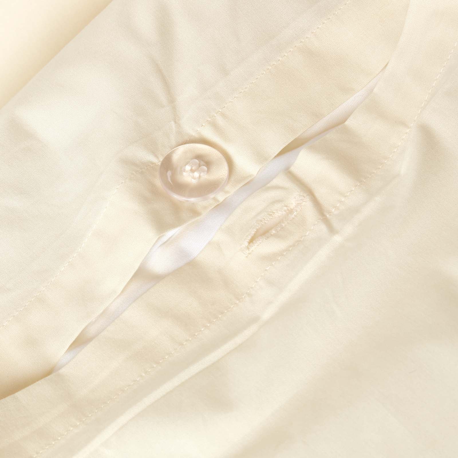 Egyptian Cotton Duvet Cover With Pillowcase, 200 Tc | King | Cream