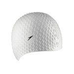Unisex Adult Bubble Swim Cap | One Size | White