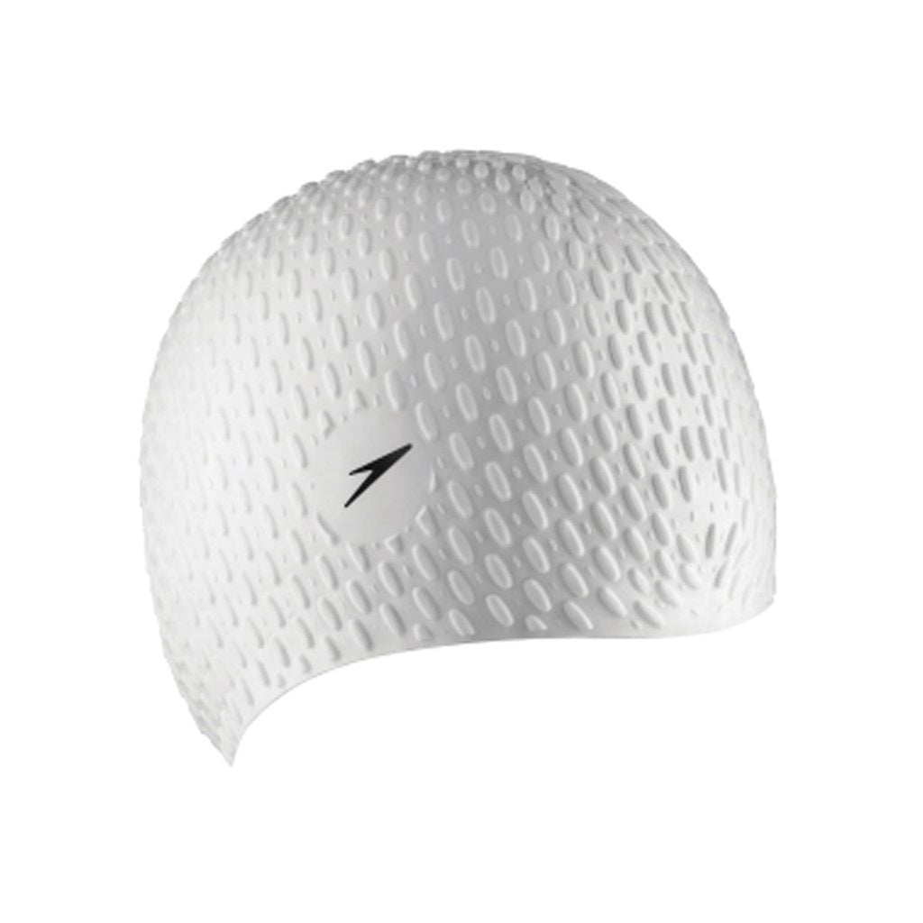 Unisex Adult Bubble Swim Cap | One Size | White