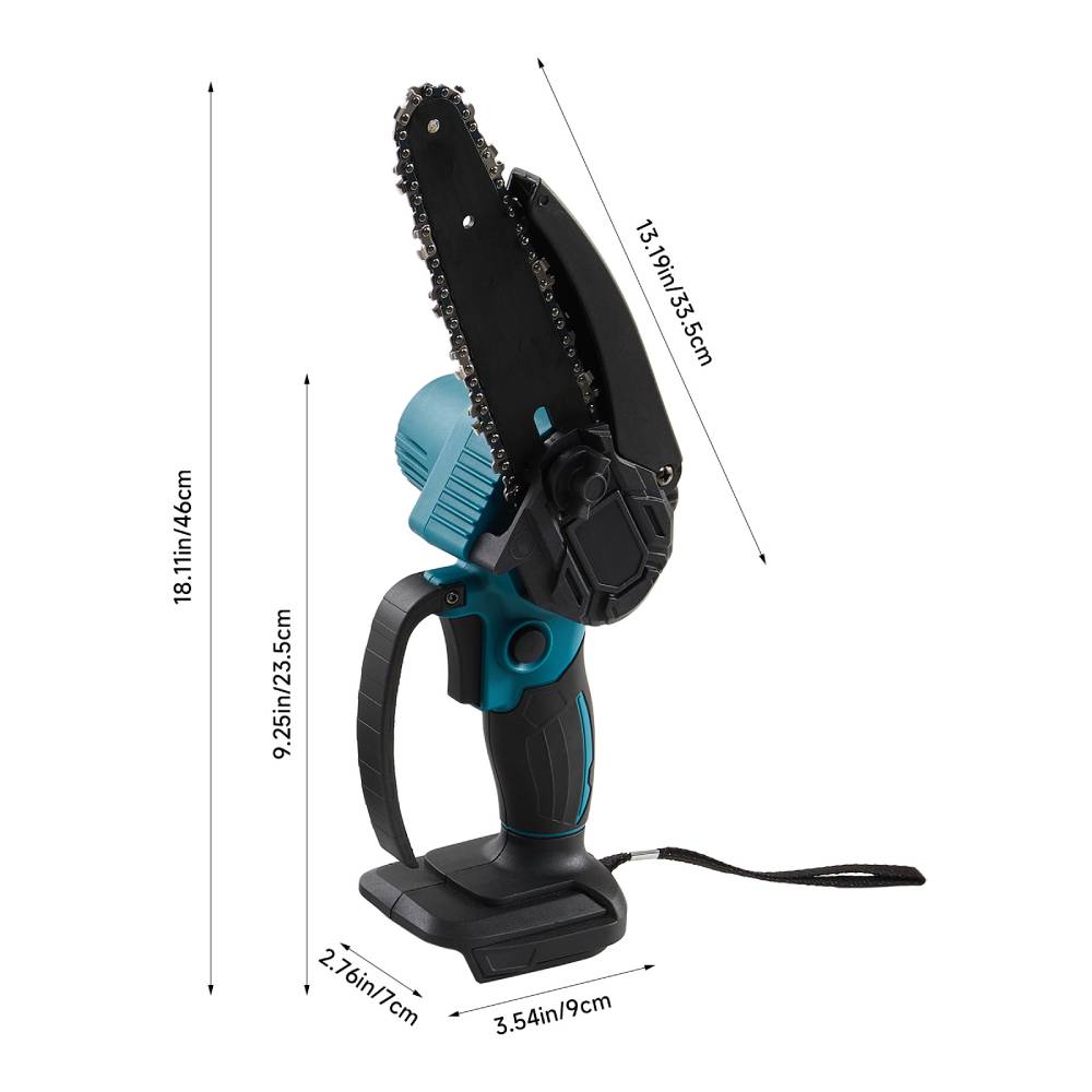 8 Inch Portable Cordless Electric Chainsaw With 2 Batteries