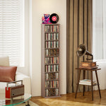 260 Cd Storage Unit 120 Dvd Storage Tower With 9 Compartments | Natural