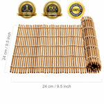 BlauKe Sushi Making Kit - 2 Bamboo Sushi Rolling Mats, 5 Pairs Chopsticks, Rice Paddle, Spreader - Beginner Sushi Maker Kit