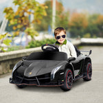 Lamborghini Veneno Licensed Electric Ride-on Car W/ Remote | Black