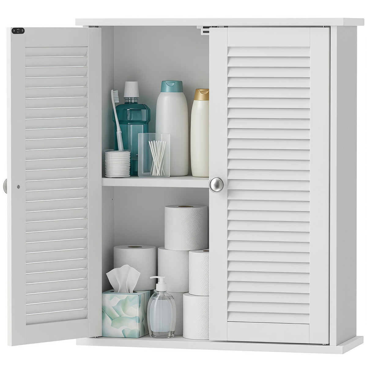 Bathroom Cabinet With Adjustable Shelf | White