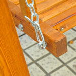 2 Seater Wooden Garden Swing Chair Seat Hammock  Lounger