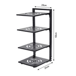 2/3/4-tier Adjustable Kitchen Pot Rack Organizer | Large