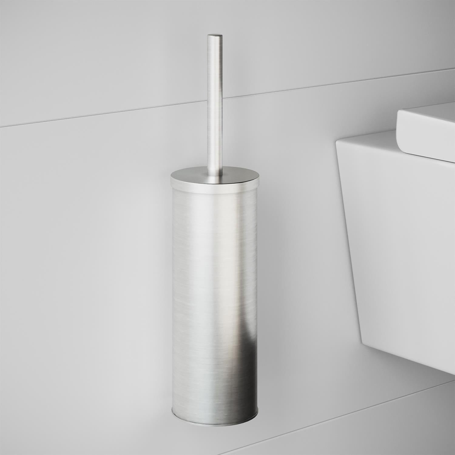 Toilet Brush, Wall-mounted, Matt Stainless Steel, Logic Collection