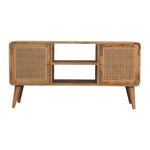 Solid Wood Larrisa Woven Media Unit