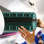 55x35x20cm Cabin Carry On Suitcase Hard Shell Overhead Luggage 100+ Airlines Approved | Cabin | Forest Green
