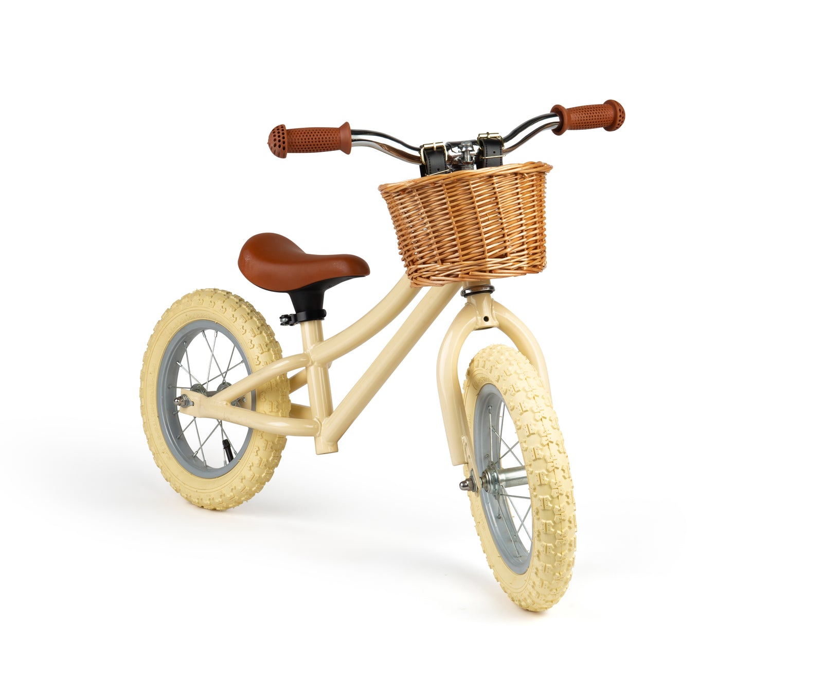 Bigjigs Toys Cream Balance Bike For Toddlers