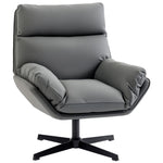 Accent Chair With 360° Swivel | Dark Grey