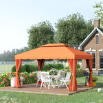 3m X 3.6m Aluminium Gazebo Canopy Patio Marquee Party Tent | Orange