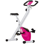 Folding Exercise Bike With 8-level Magnetic Resistance | Pink