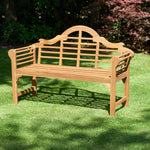 Lutyens Style Acacia Garden Bench | Natural