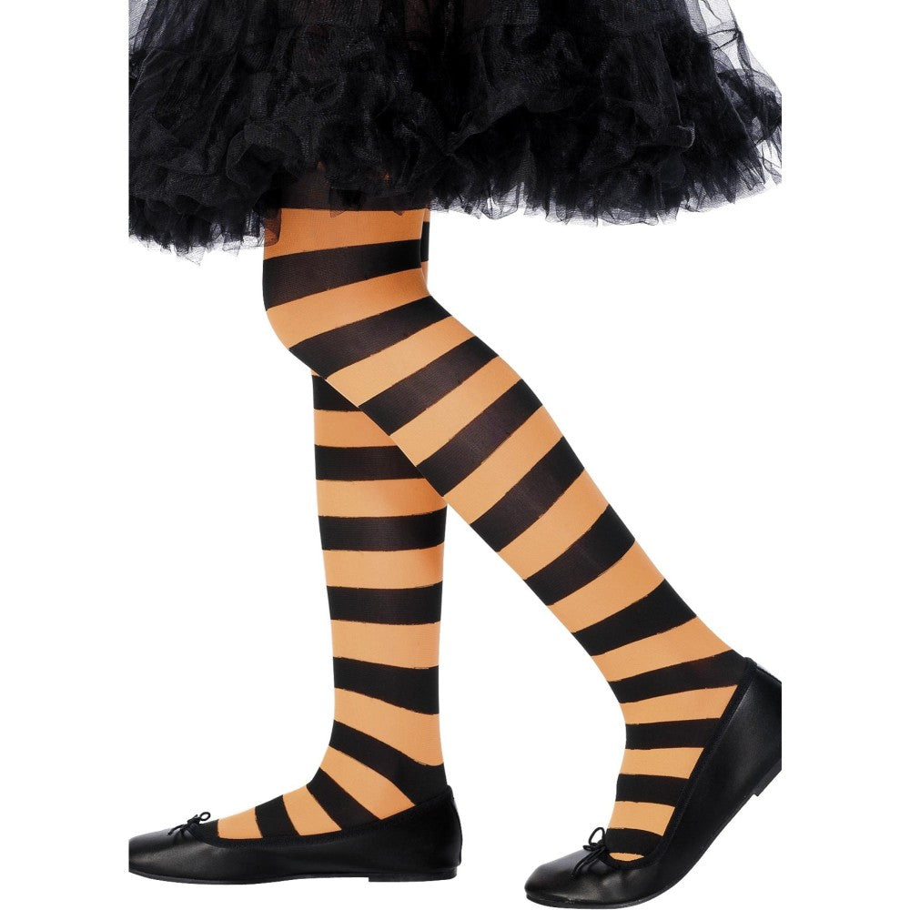 Tights, Orange & Black, Age 6-12