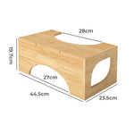 Bamboo Squatty Potty Squatting Toilet Poop Stool Bathroom Non-stick | Natural