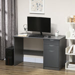 Computer Desk W/ Drawers Modern Writing Workstation For Home