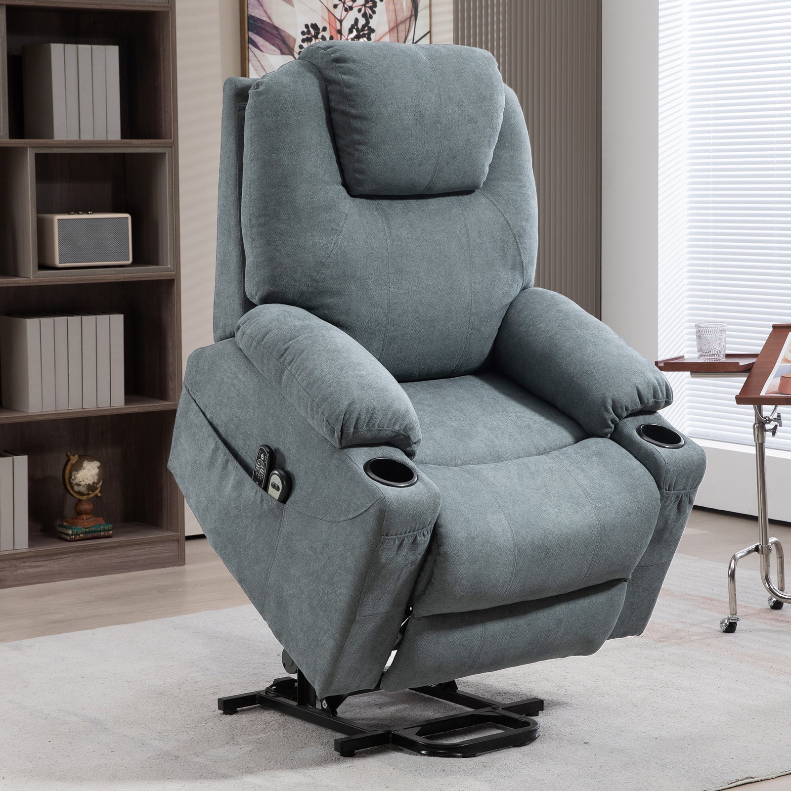 Lift Chair W/ Vibration Massage Heat Assembly Grey