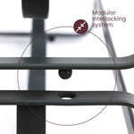 Modular Wine Rack Set Of 2 - Matte Black
