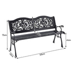 Outdoor Wood Benches Seat Bench Garden Metal Bench
