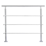 Stainless Steel Stair Handrail, Adjustable Angle Safety Grab Rail For Indoor & Outdoor Steps, Garden & Entrance (120/150/180cm) | 120cm