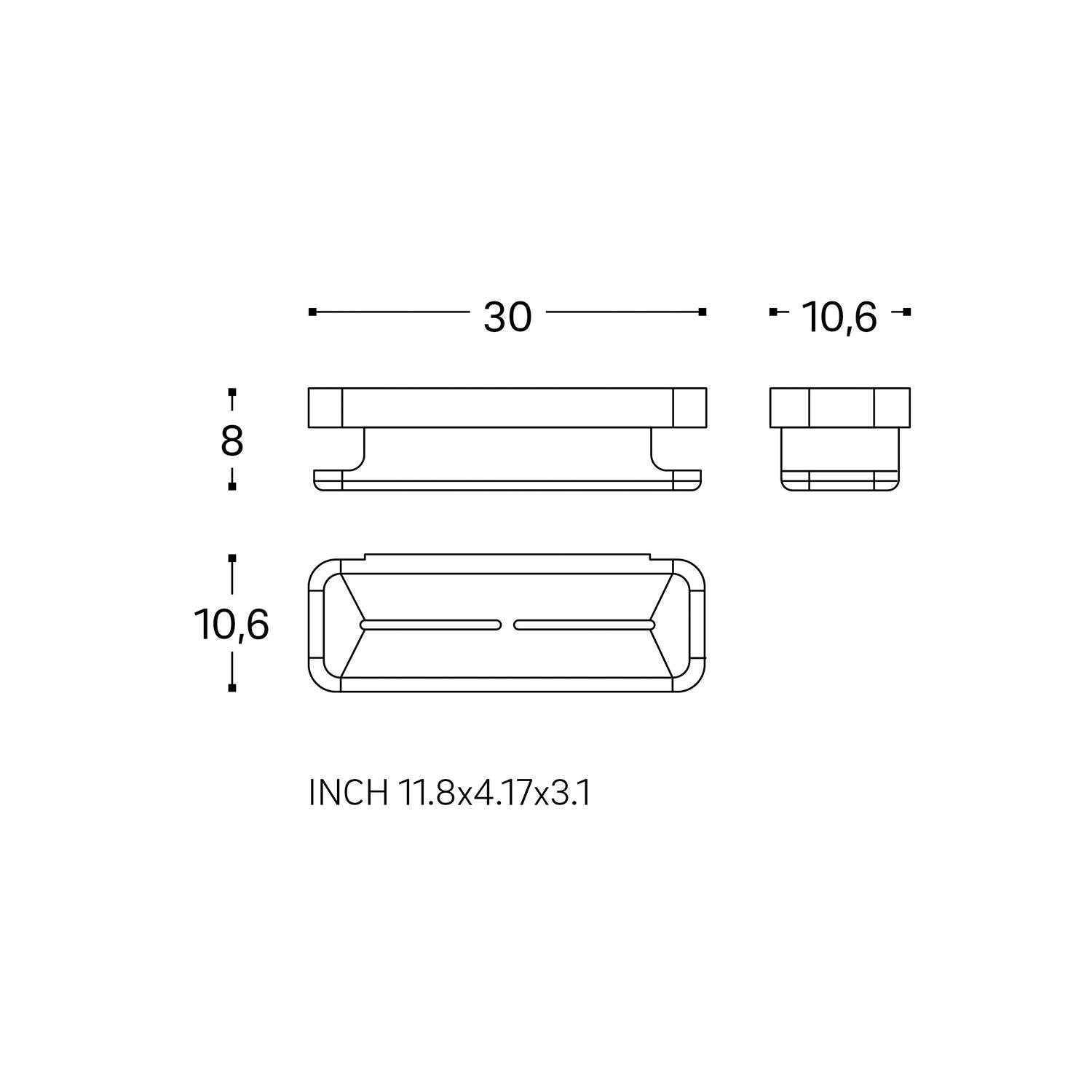 Wall-mounted Basket Chrome, Line Collection