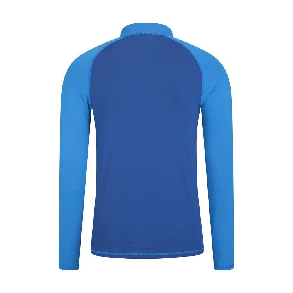 Mens Long-sleeved Rash Guard | Medium | Blue