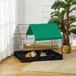 Rabbit Cage Guinea Pig Small Animal Playpen Water Proof Roof 90x75x75 Cm
