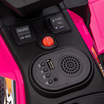 12v Electric Quad Bike For Kids W/ Led Headlights, Music | Pink