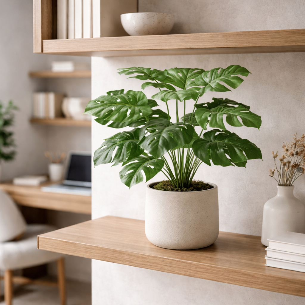 60cm  Realistic Artificial Monstera Cheese Plant