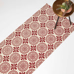 Cassia Red Cotton Geometric Rug | 200cm | Red