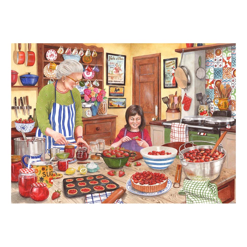 Strawberry Jam - Big 250 Piece Jigsaw Puzzle For Adults & Kids, With Extra Large Pieces