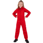 Kids Unisex Red Boiler Suit Costume | Small