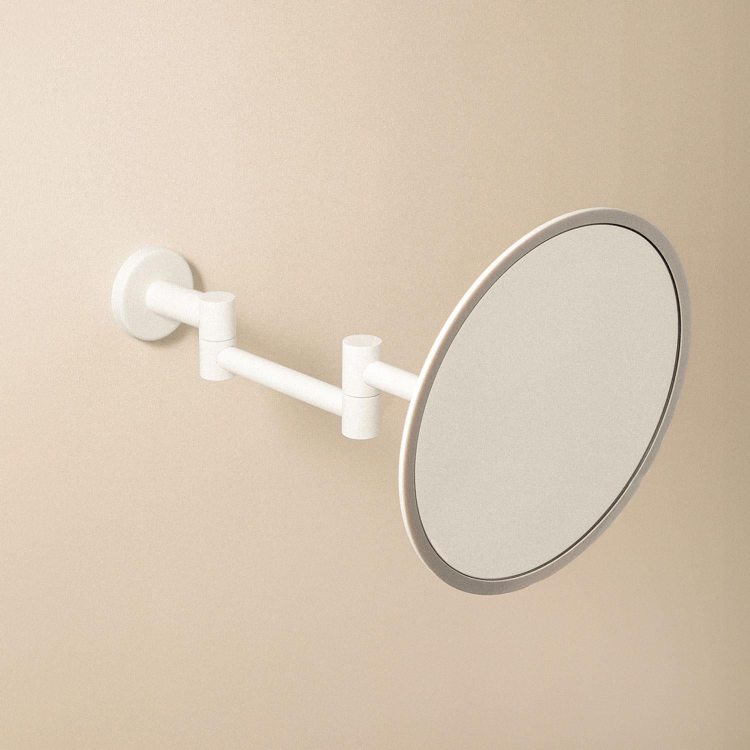 Wall Magnifying Mirror, Matt White Architect Sp (x5)