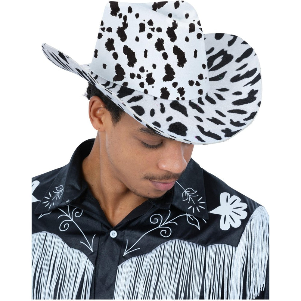 Cow Print Cowboy Hat