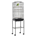 Bird Cage For Budgie Finch Canary Parakeet W/ Stand Sliding Tray | Black