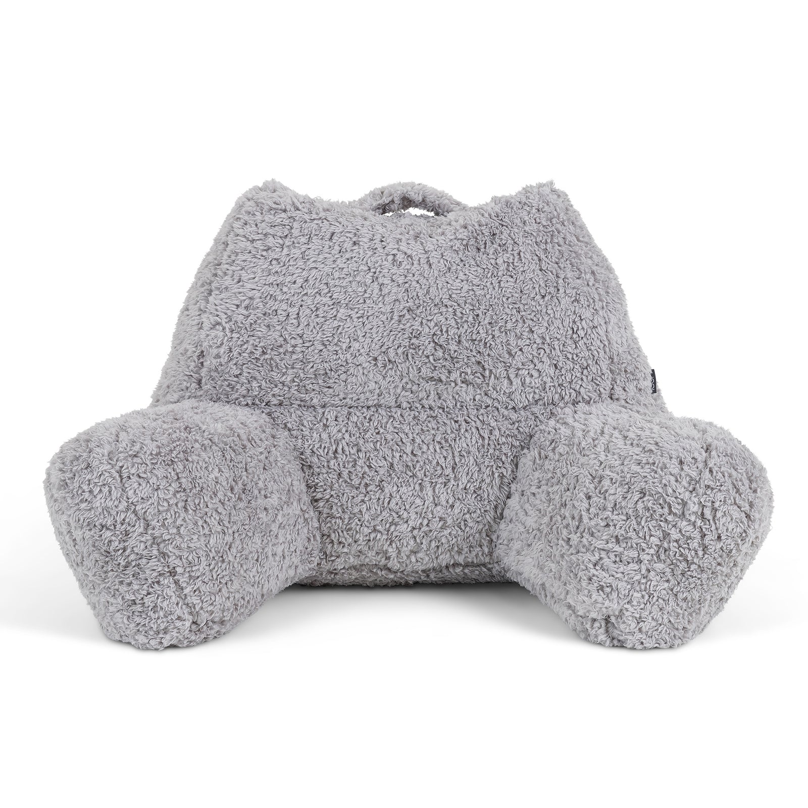 Teddy Borg Cuddle Cushion Pillow | Light Grey