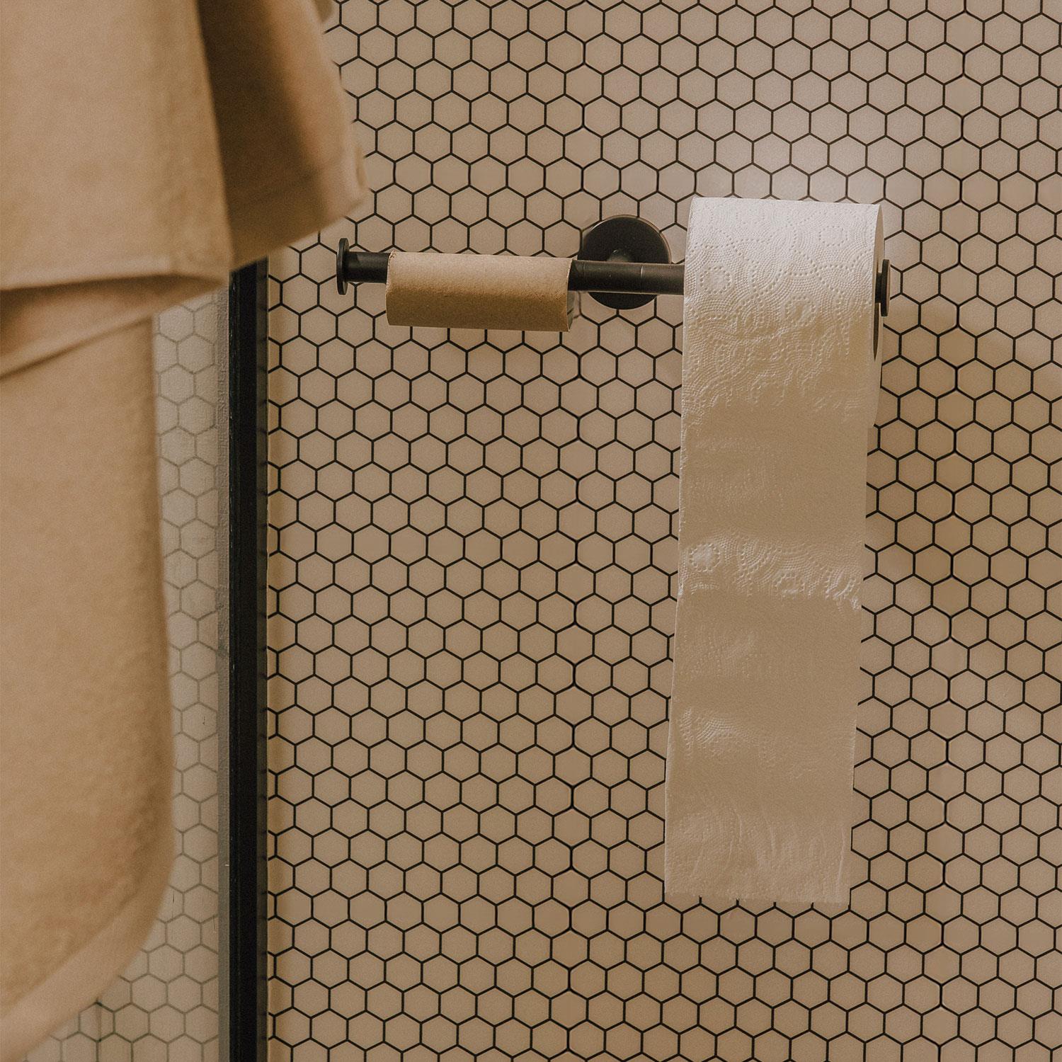 Double Toilet Roll Holder, Chrome, Hidden Fixings, Start Collection
