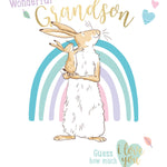 Guess How Much I Love You Grandson Birthday Card Official Product