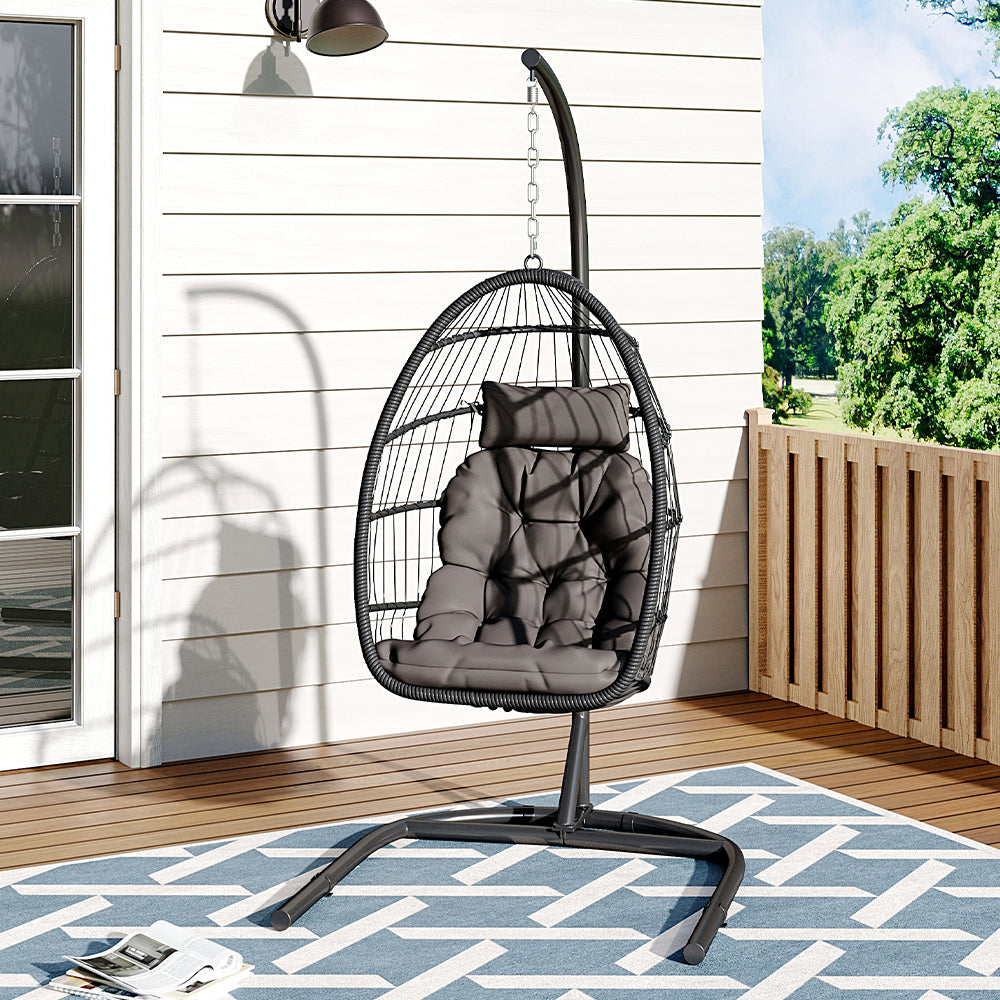 Garden Sanctuary Outdoor Hanging Egg-shaped Chair